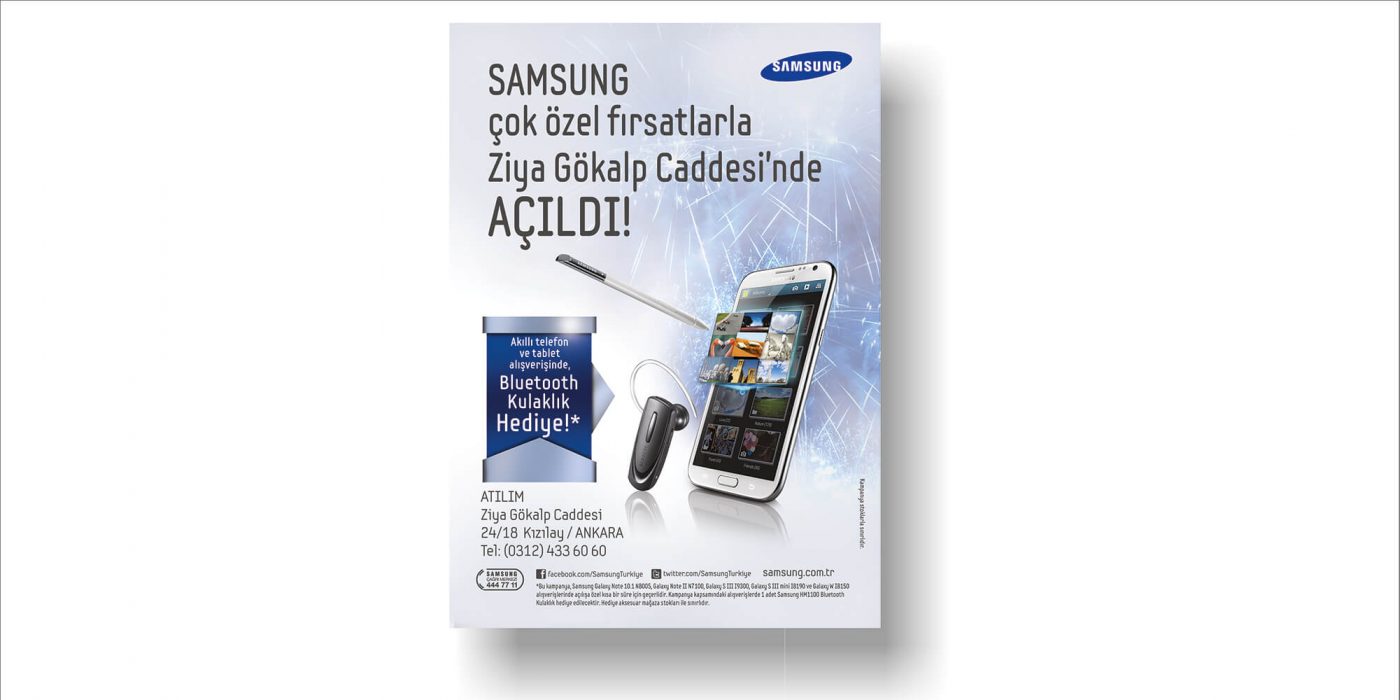 Reklam - Samsung Mağaza Açılış