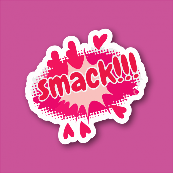 Pop-Art Sticker Çıkartma Smack!!!