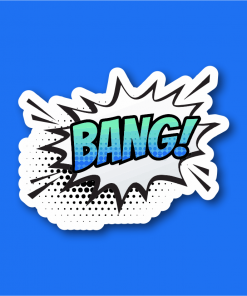 Pop-Art Sticker Çıkartma Bang!