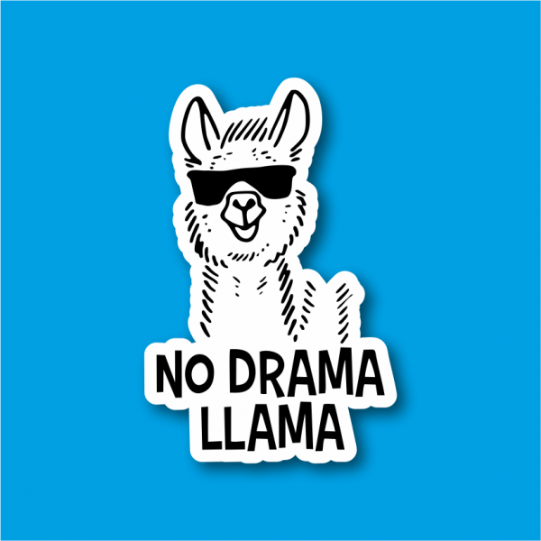 Sticker Çıkartma No Drama LLAMA